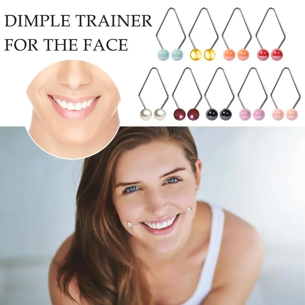 2 pz/set Dimple Makers for Face Develop Natural Smile Dimple Trainer gioielli per il viso per le donne accessori per gioielli per il corpo creativi