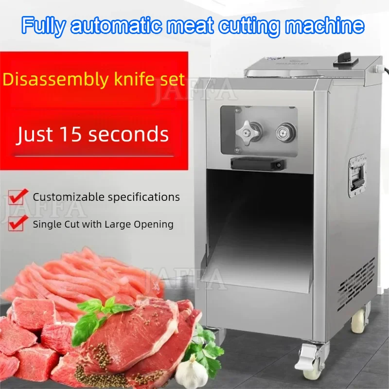 110V/220V Electric Meat Slicer Cutter Commercial Home Stainless Automatic Vegetable Cutting Grinder Machine Minced Meat Mincer