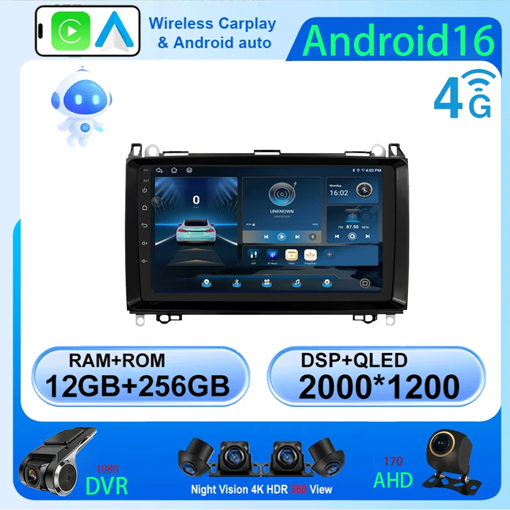 Android 16 Car Radi…