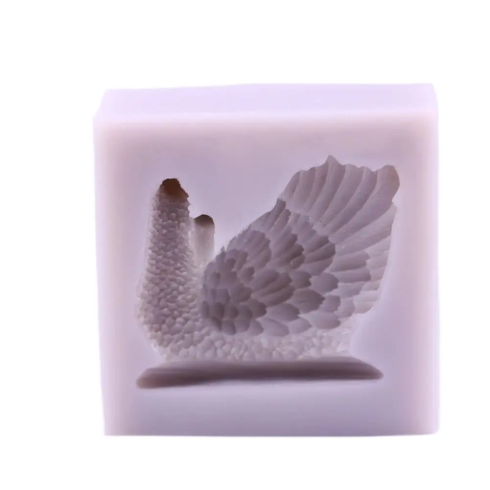 White Swan Silicone Mold Mother and Child Swan Fondant Chocolate Sugarcraft Decoration Cake Mould Clay Resin