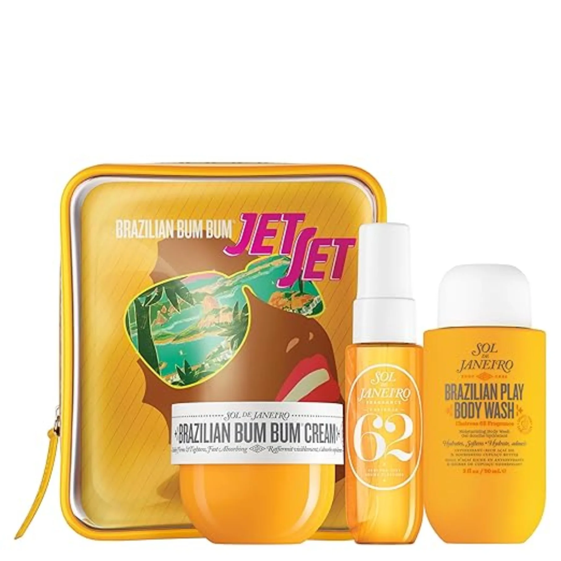 

SOL DE JANEIRO Jet Set | Travel Shower Kit Travel Shower Kit Brazilian BumA BumA Cream Skin Care Brazilian Shampoo