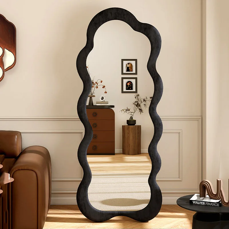 Xenomorph Floor Mirror Funky Bathroom Bedroom Luxury Girls Standing Full Body Mirror Moving Espelhos Living Room Decorations