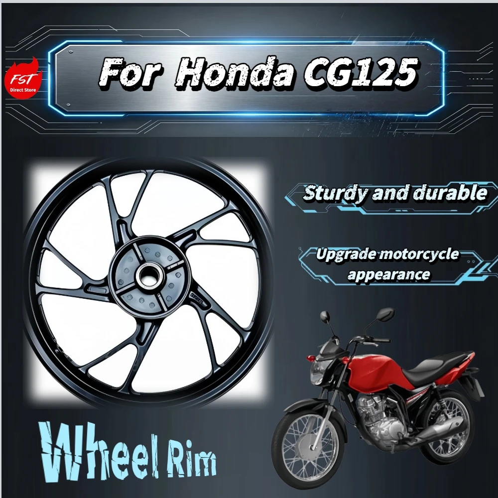For Honda CG125 18 Inch ATRT119 Aluminum Alloy Wheel Rim Wear‑resistant Strong load‑bearing Smooth operation Spare accessories