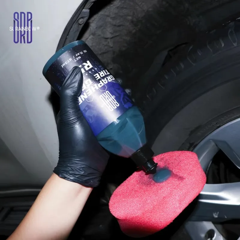 SRB Professional Car Tire Dressing Oil Based Gel Cream Polishing Wax Anti Aging Tire Care Product for Auto Detailing R5