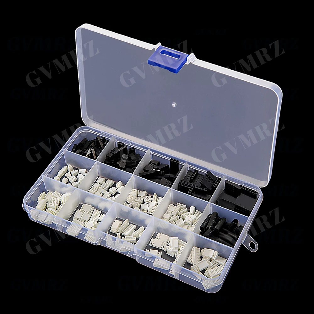 2P-6P GH1.25MM Male Rubber Shell Plug with Clip Dupont Shell Crimp Cable with Terminal Wire Assembly Boxed 2P 3P 4P 5P 6P
