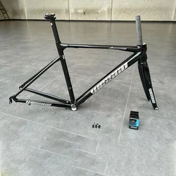 Road Bike 49/52CM WISSCO 700C Aluminum Alloy Frame Carbon Fiber Vertebral Canal Front Fork Inner Wiring With Seatpost Headset
