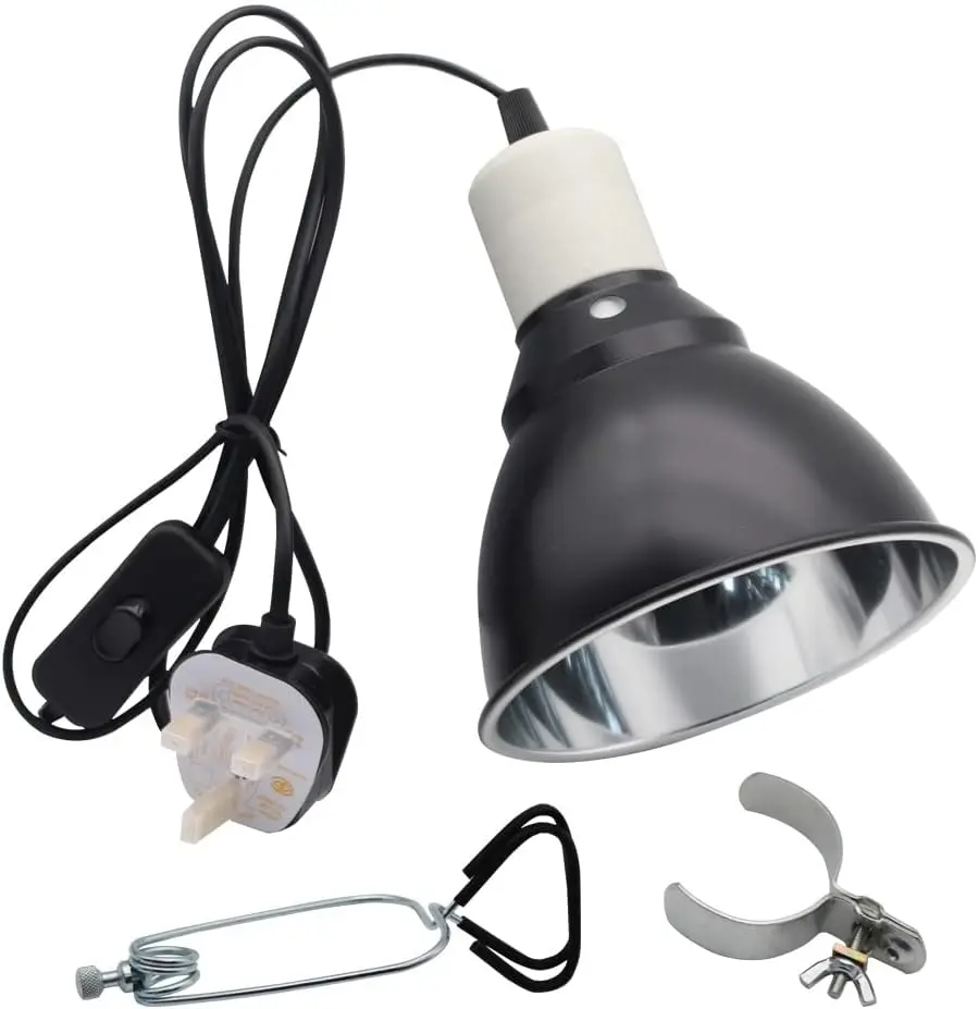 

Держатель лампы для рептилий с зажимом для лампы UVA/UVB, 300 Вт, нагревательная защита для рептилий для ящерицы, черепахи, змеиного паука