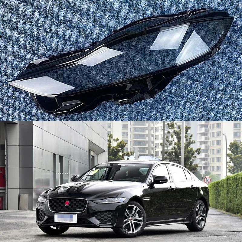 

For Jaguar XE 2020 2021 2022 Car Accessories Car headlight cover Transparent Lamp Shell Lampcover Plexiglass Original Lampshade