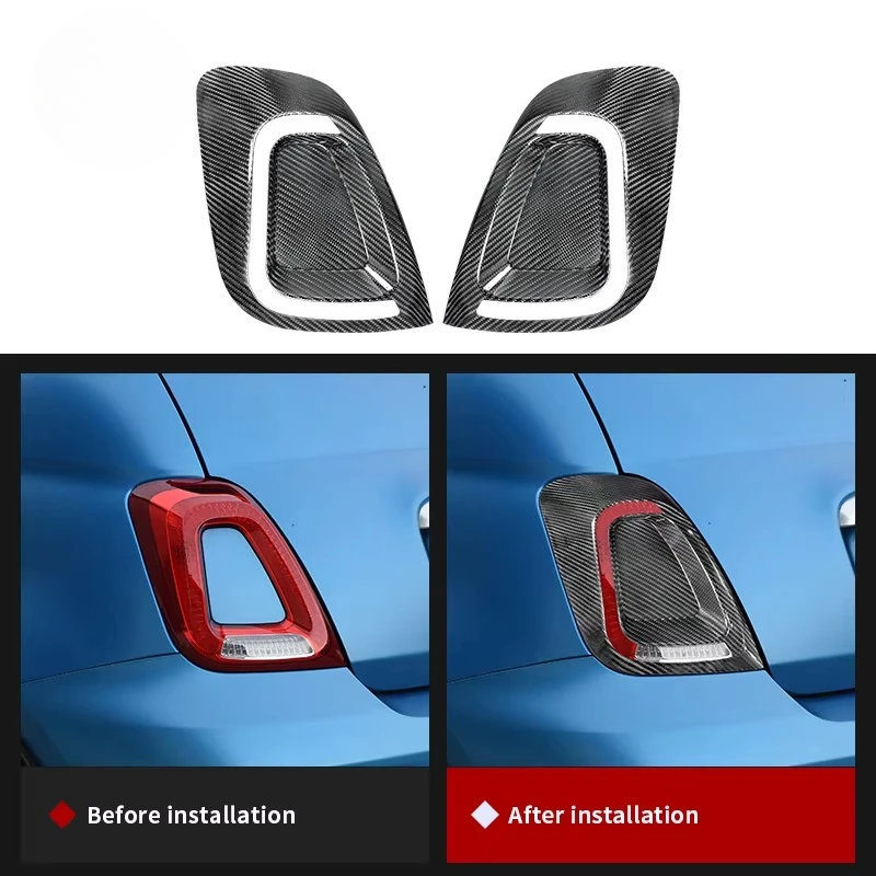 

Car Rear Taillight Eyebrow Frame Trim Exterior Accessories Decoration for Abarth 595