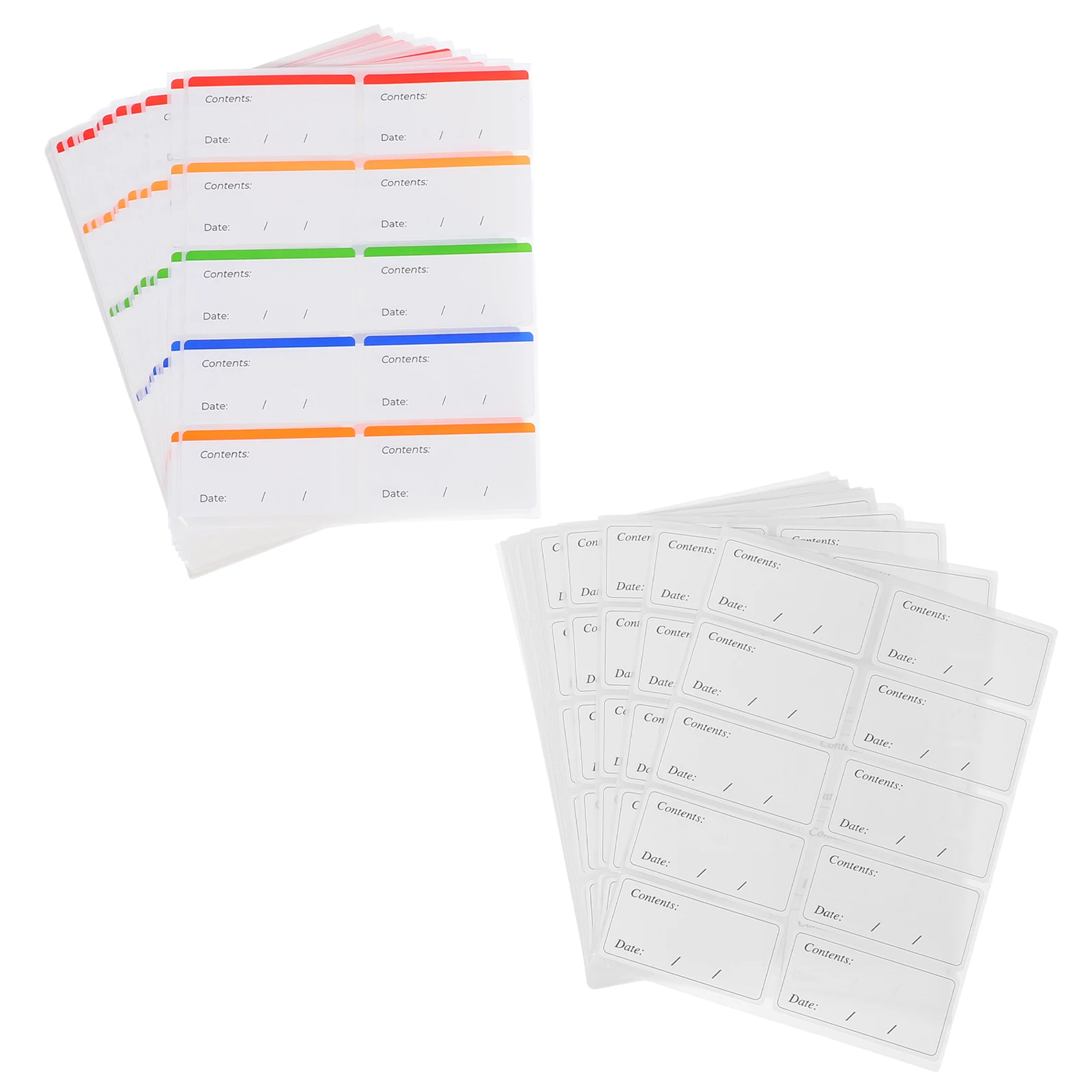 

100 Sheets Date Label Sticker Food Labels for Freezer Storage Stickers Kitchen Blank Synthetic Paper Containers