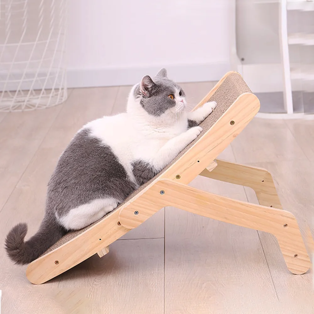 Katzenkratzbrett, Pappbett, Zwei-in-Eins-Kratzbett zum Kratzen und Freizeit, multifunktionale Katzenmöbel für den Innenbereich