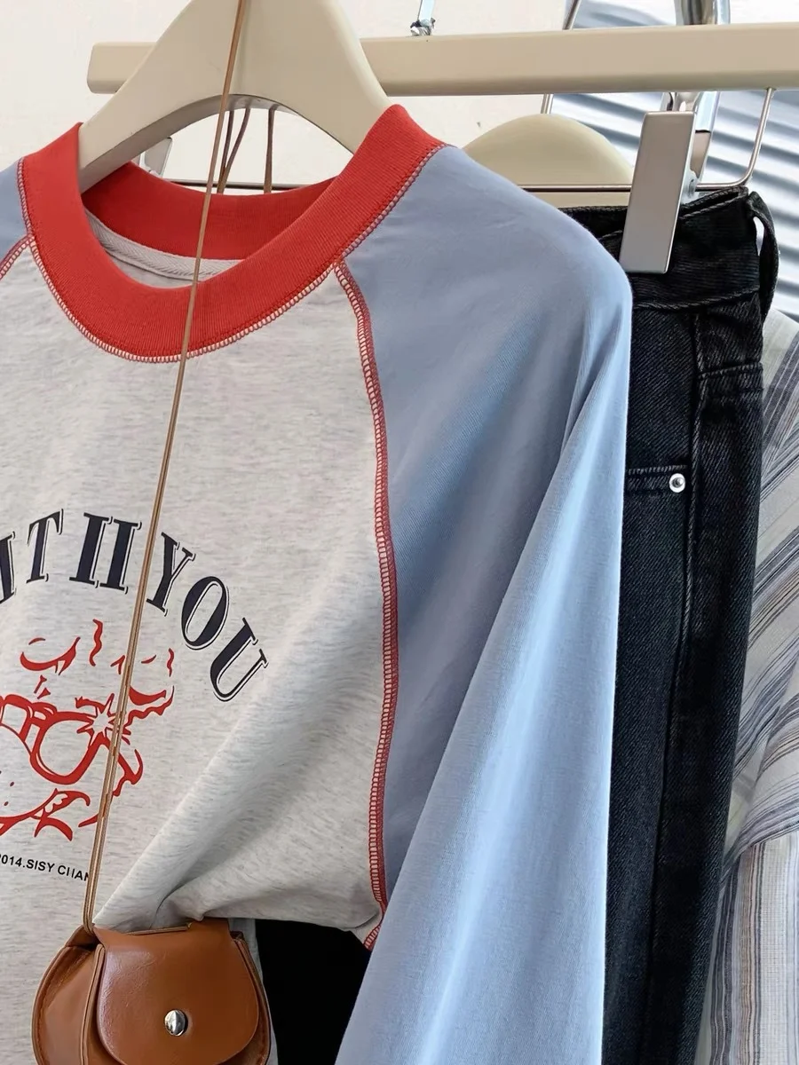 تي شيرت نسائي بأكمام طويلة، قطع علوية مطرزة بالزهور، مقاس نحيف يسمح بمرور الهواء، صيفي أنيق، أنيق، مظهر عمل جامعي يومي #2