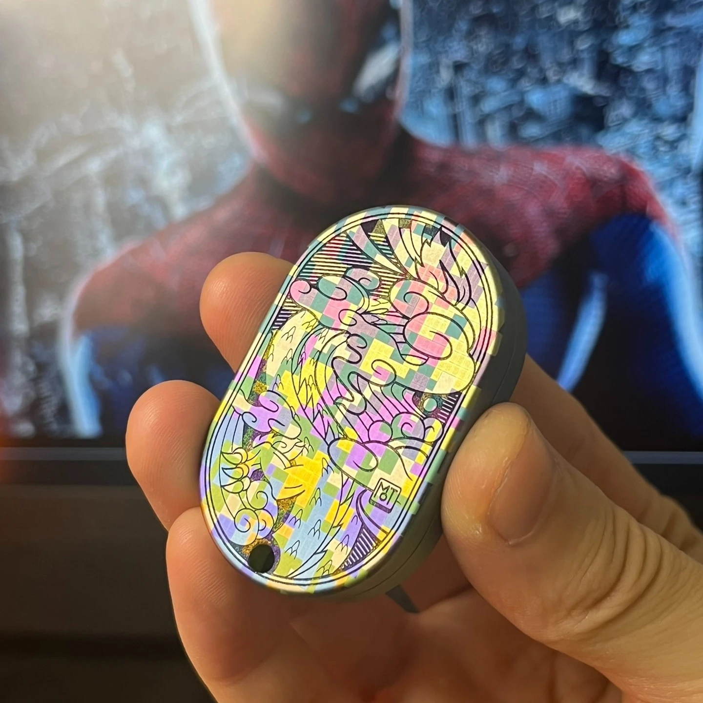 Splash encre couleur alliage de titane mécanique Dragon Fidget curseur jouets EDC Fidget Anti-Stress métal Fidget Spinner jouets