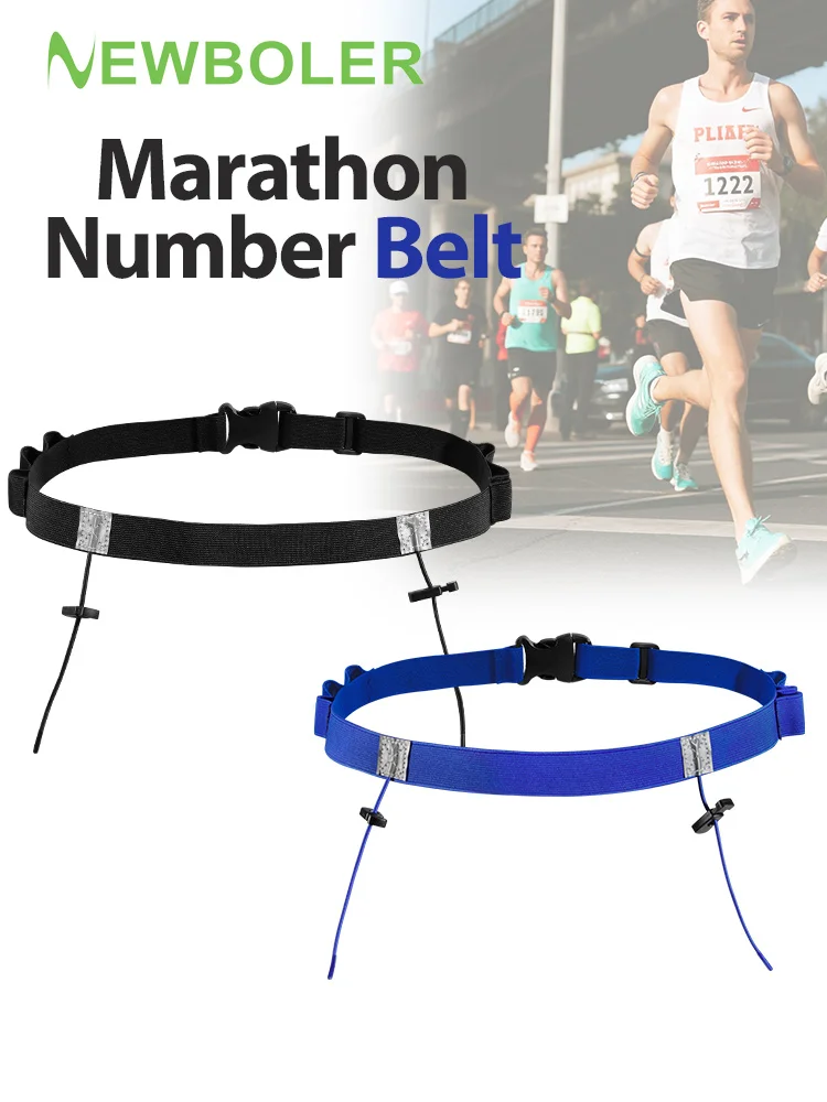 AliExpress NEWBOLER Running Race Number Belt Waist Pack Bib Holder For Triathlon Marathon Cycling Motor With 6 Gel Loops Fitness Sport Accessories