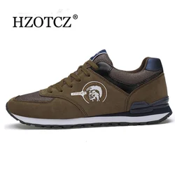New Genuine Leather Men Casual Shoes Breathable Men Loafers Suede sneakers Men Shoes Outdoor Training Shoes Walking Zapatos