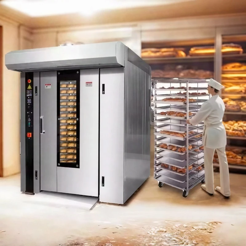 Gas rack oven rotary baking white bread bread baking equipment