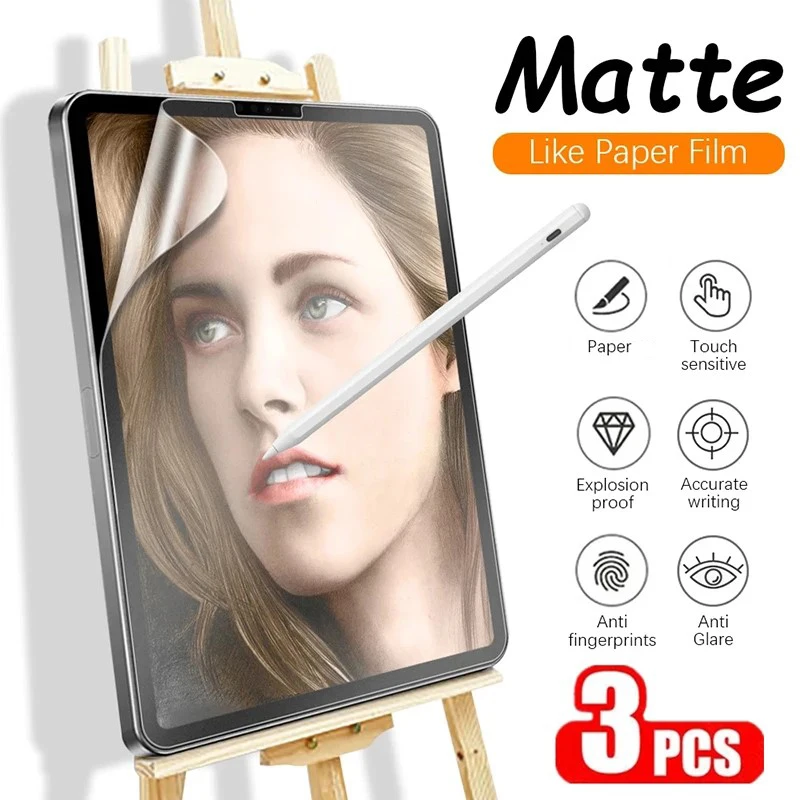 Paper Feel Screen Protector Matte Feeling Film For Apple iPad 10th 10.9 2022 Pro 11 Mini 6 Air 5 4 3 2 iPad 10.2 7th 8th 9th Gen