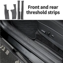 For Tesla Model Y Rear Door Sill Guards Protector Cover ModelY 2024 Inner Sill Anti-Kick Protection Shell Decoration Accessories
