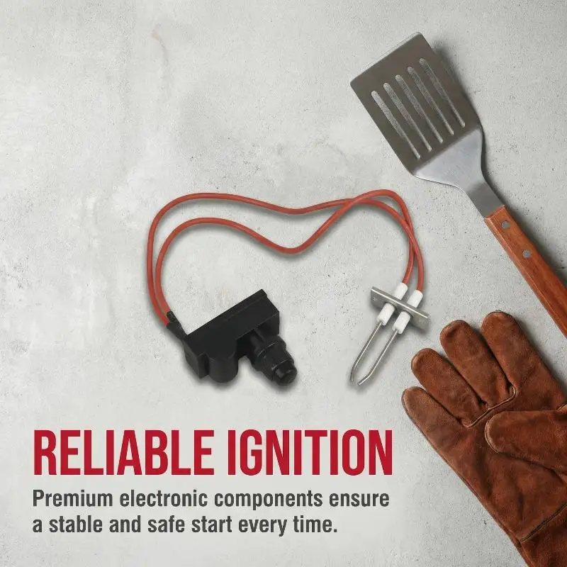 Universal Electronic Pulse Ignitor Kit for Gas Grill BBQ Heater High Efficiency  Button for Outdoor Barbecue Cooking