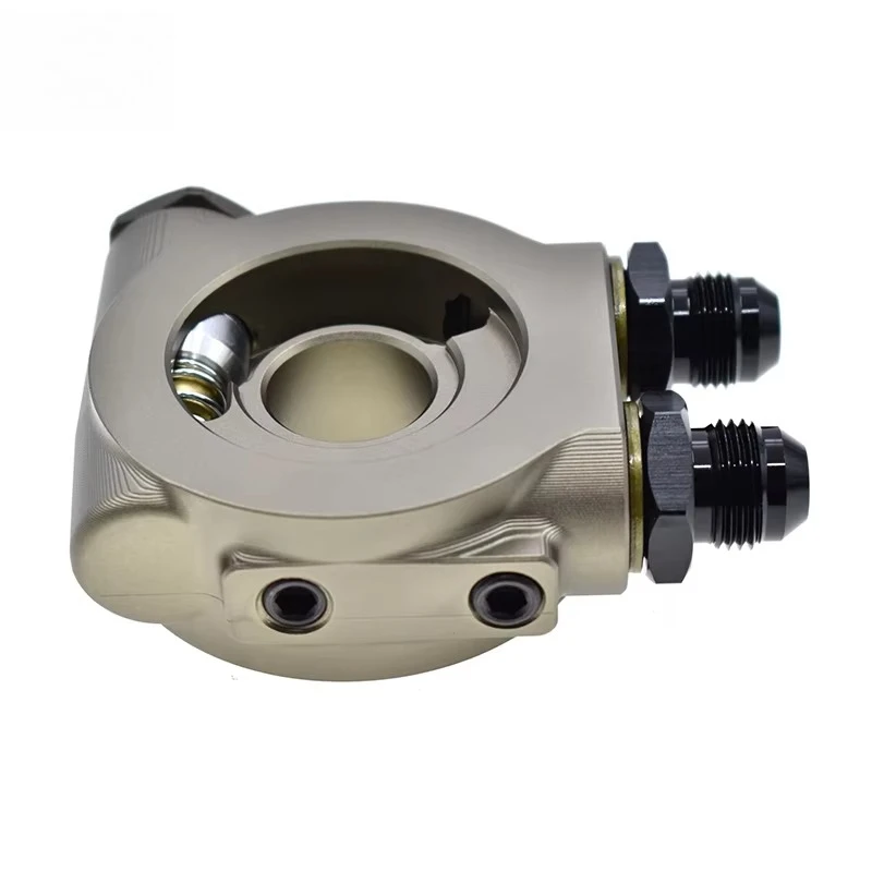 SK Universal Oil Cooler Sandwich Adapter with Linear Oil Thermostat Oil Sandwich Plate