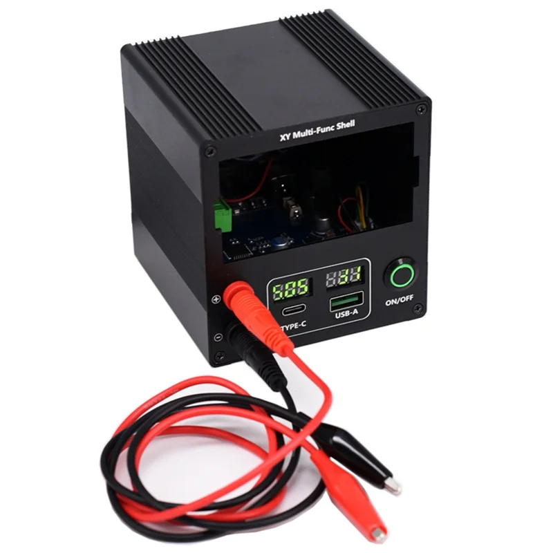

N01R-DIY Kit DC Buck Boost Converter Power Module Aluminum Alloy Housing With Full Protocol PD Fast Charging Type-C Port