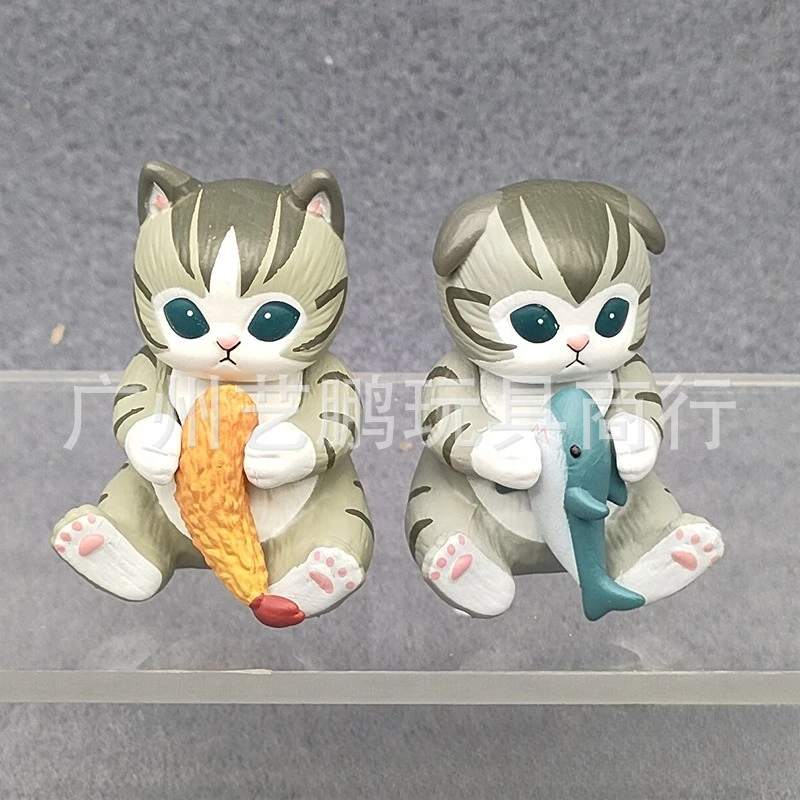 新しい Mofusand 愛ハグサメ猫シリーズかわいいアクションフィギュア人形動物カプセルおもちゃ誕生日モデルの装飾ギフトのおもちゃ子供のため