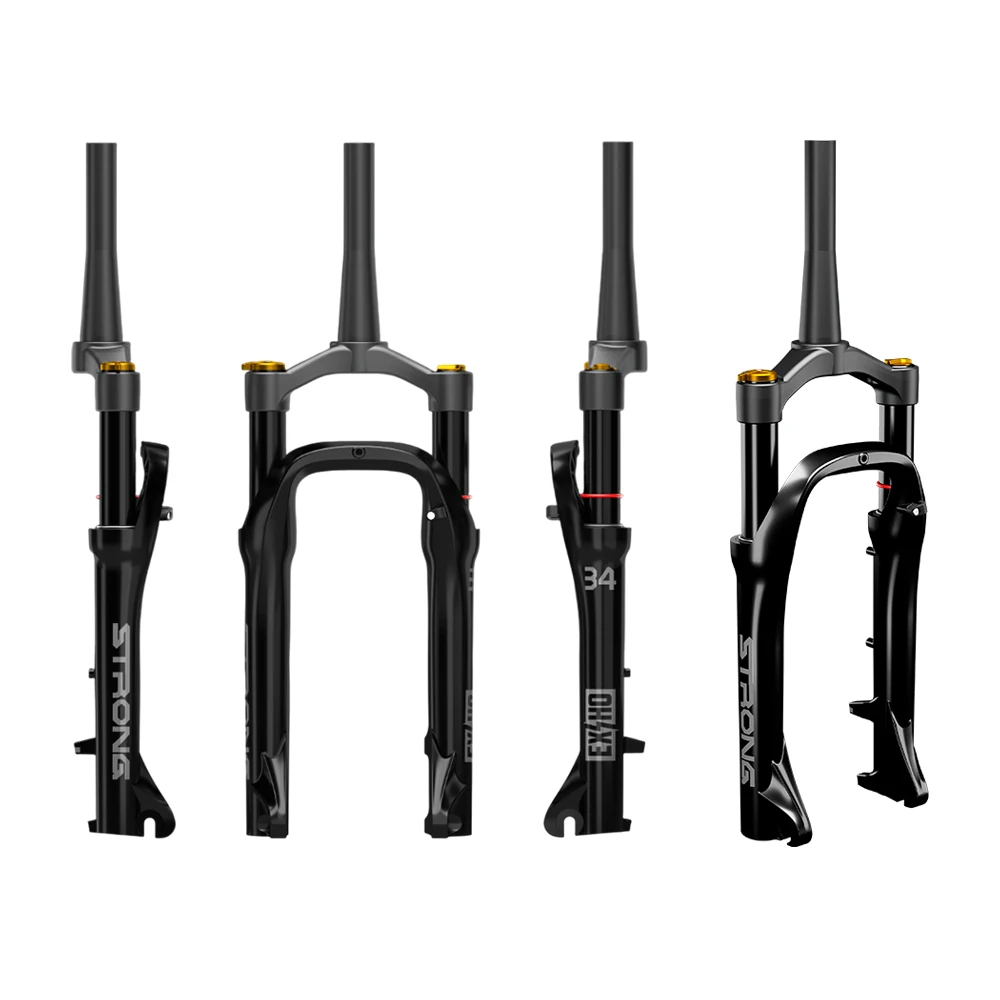 Air Spring Hydraulic Lock-Out Bicycle Front Fork 50/80/100/120Mm Travel 20 26 Inch Bicycle Fatbike Suspension Fork