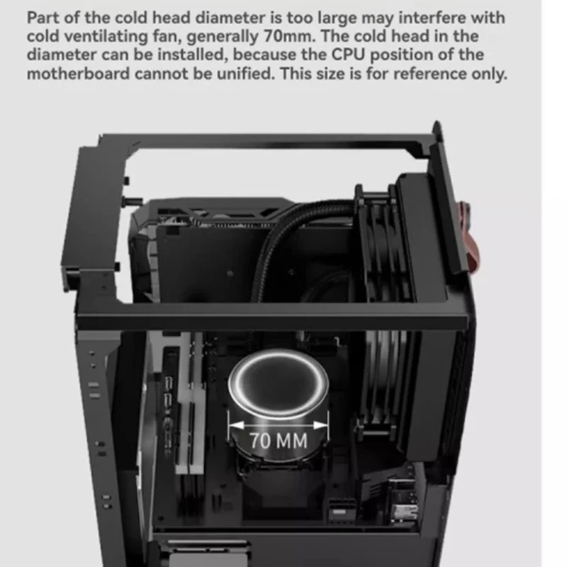 Casing aluminium ITX komputer BO100 BO102 i100Pro i400, casing mini portabel