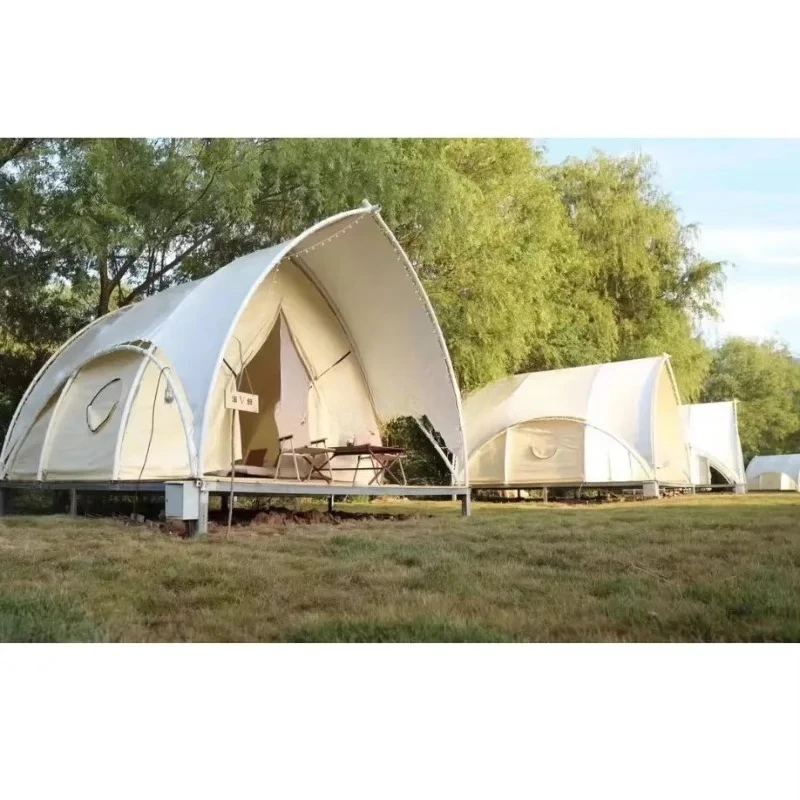 Luxury Glamping Resort Tent  Hotel Waterproof  Windproof UV Resistant Spacious One-Bedroom  For Outdoor  Camp Site Hotel Project