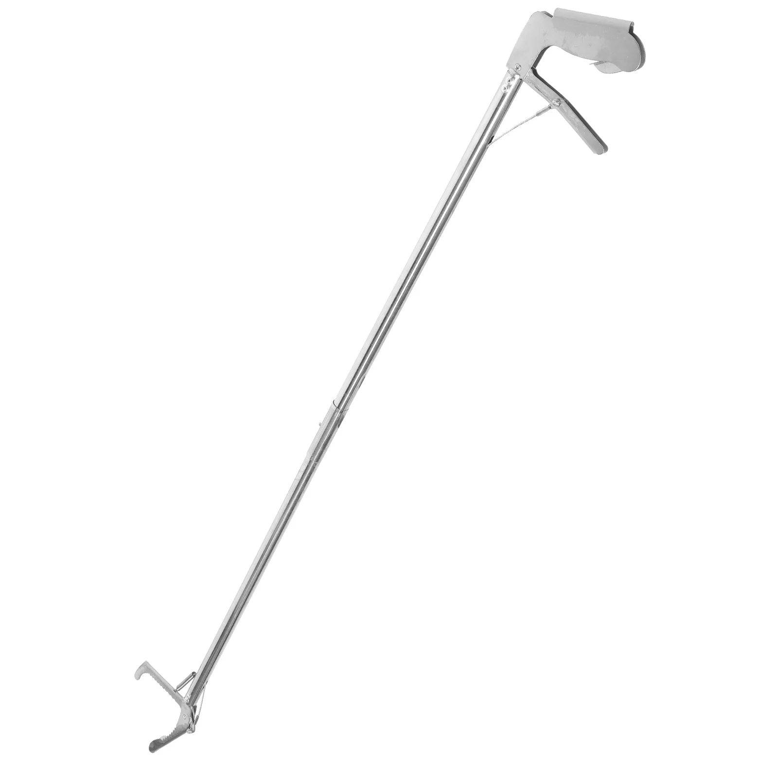 

Stainless Steel Snake Clip Tongs Wide Jaw Hook Snare Grab Catcher Reptile Tool 120cm Foldable Garden Zoo Lightweight