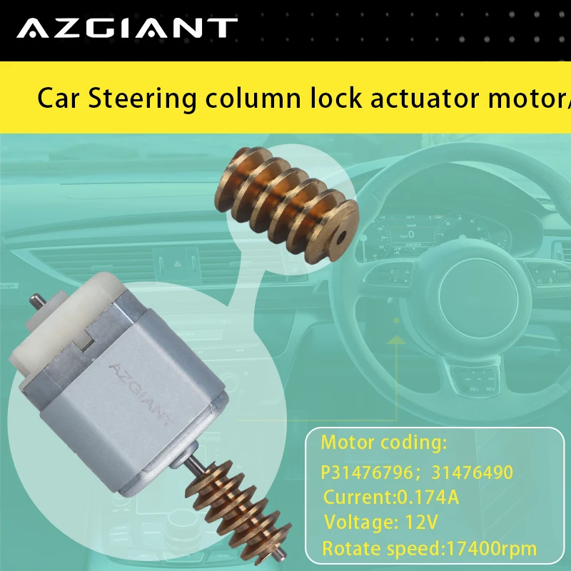 FC-280SF-20150 Azgiant High Speed Car Steering Column Lock Motor Brand New Auto Replacement Parts For 2018-2023 Volvo XC60 MK2