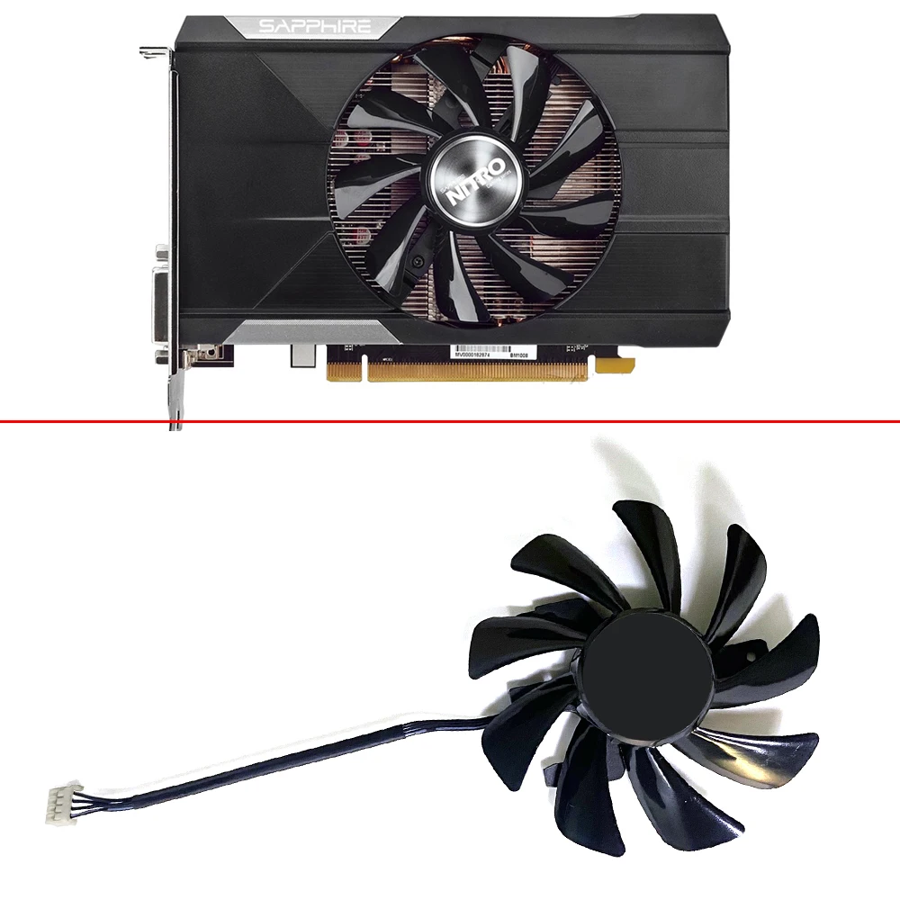 

Cooling Fan 85MM 4PIN T129215SU 12V 0.5A R9 370 GPU FAN For Radeon SAPPHIRE R9 370 1024SP 4G Graphics Card Fan Replacement