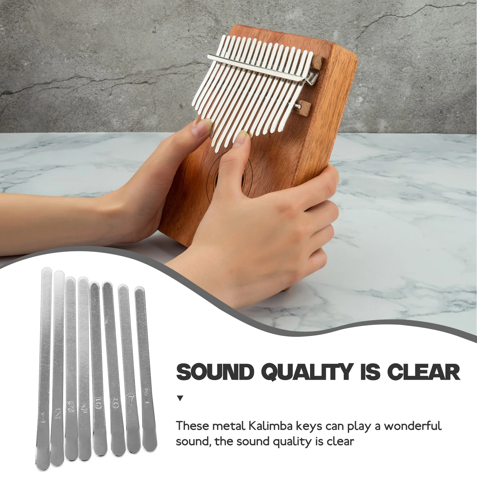 

Tuning Mini Kalymba Kalimba DIY Accessories Portable Thumb Piano Repairing Parts Baby