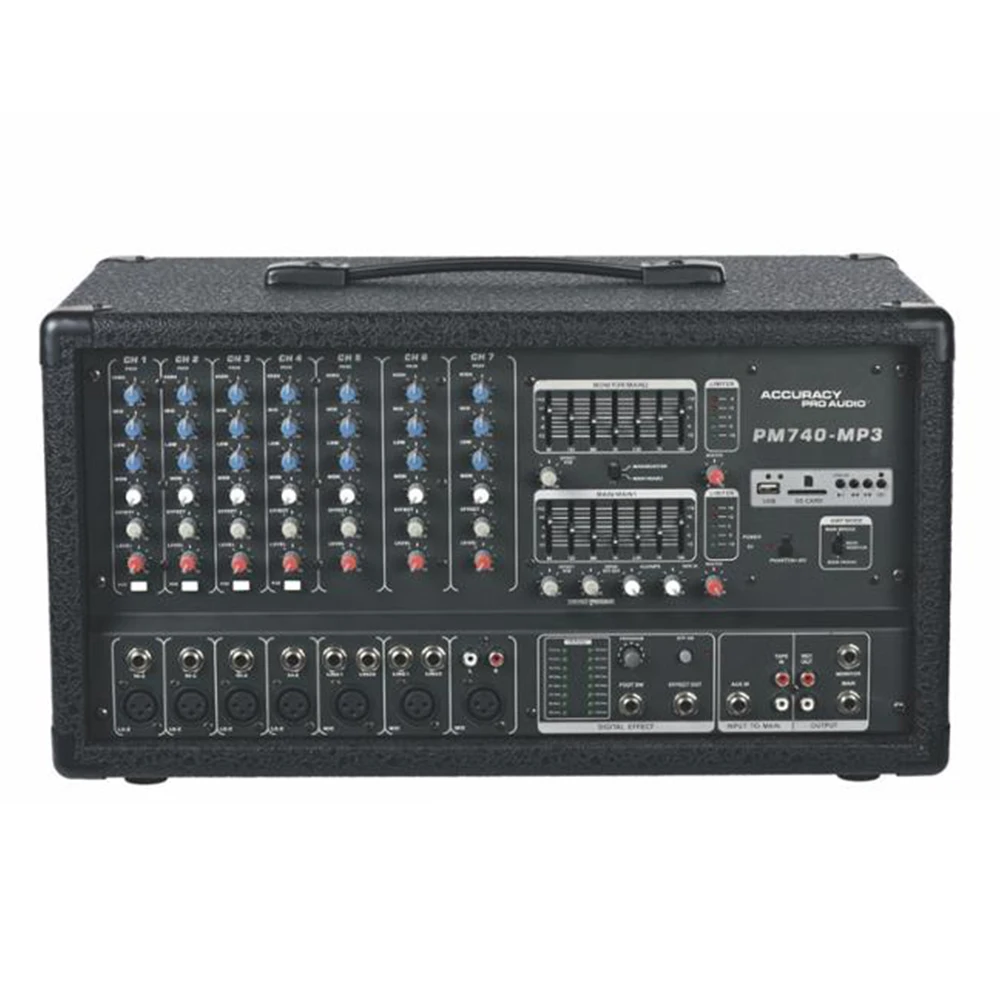 

Professional Power Audio Video Mixer PM740A-MP3N