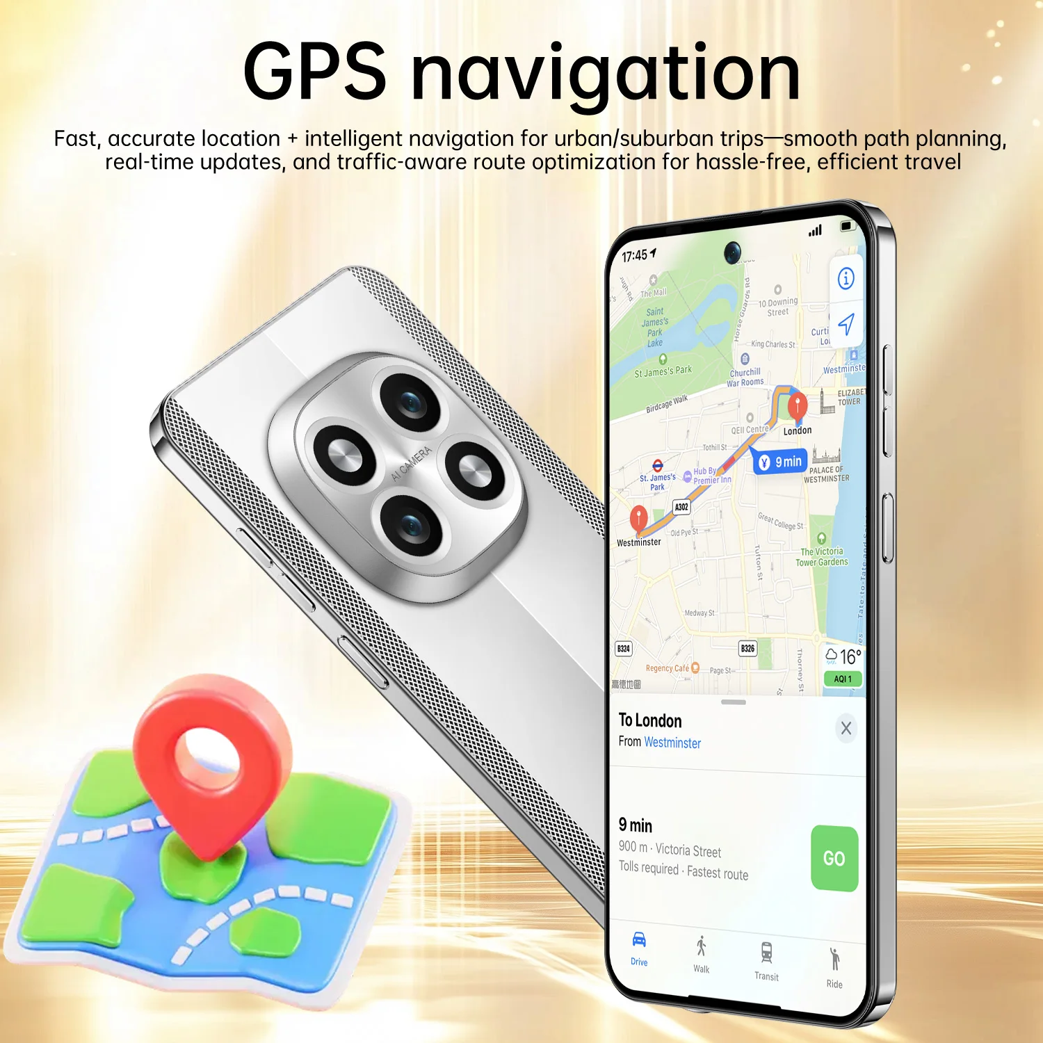 IVMI Note15 Pro Smartphones Android Dual SIM 6.6" 3GB RAM 16GB ROM 5+13MP WIFI GPS Google Play Store 4G Face ID Mobile Phones