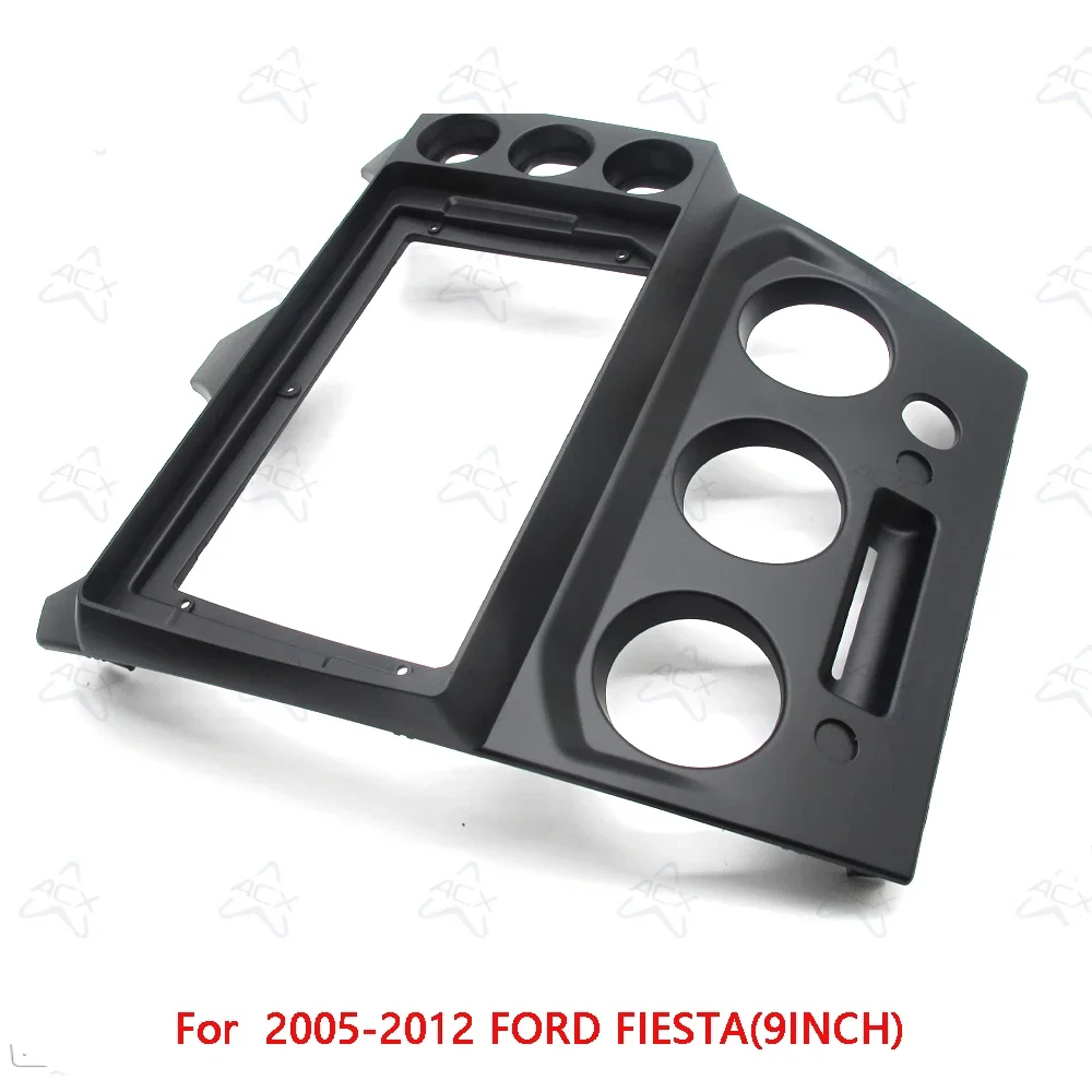 9-Zoll-Autoradio-Faschien für 2005-2012 FORD FIESTA Android Stereo-Rahmen-Player 2-Din-Headunit-Panel Armaturenbrett-Verkleidung – Detail 3