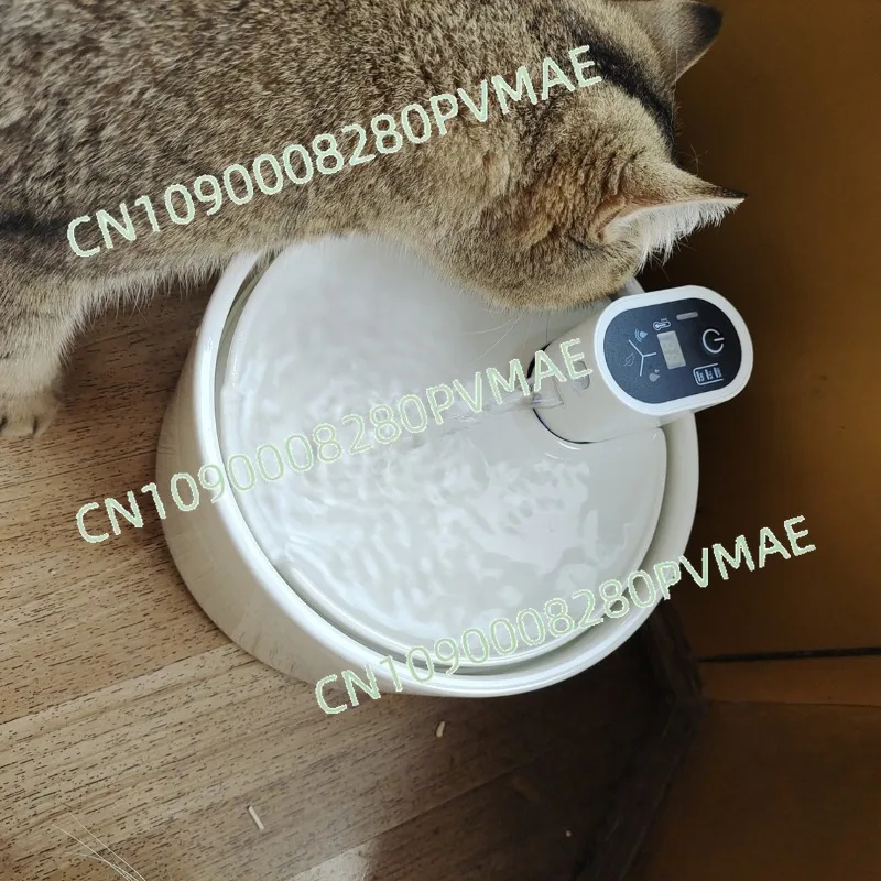 Automatic Ceramic Pet Water Dispenser - Unplugged Circulating Flow Dog Cat Drinking Bowl
