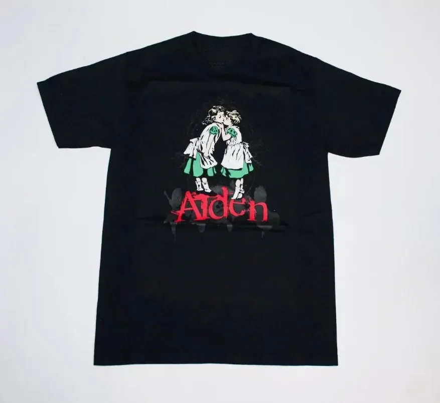 Vtg Aiden Band Concert Tour Heavy Cotton Black S-5Xl Unisex Shirt Bl018