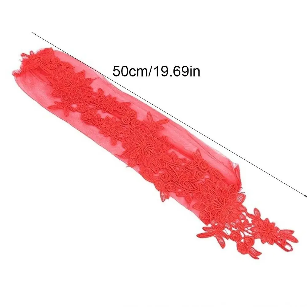 댄스 장갑 핑거리스 신부 장갑 꽃 자수 여성 코스프레 장갑 길어진 레이스 롱 미튼 드레스업