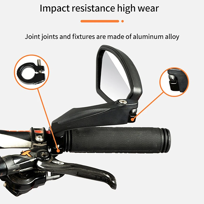 Bicycle Handlebar Rear View Mirrors Bike Cycling Wide Range Back Sight Reflector Adjustable Scooter Bike Mirrors