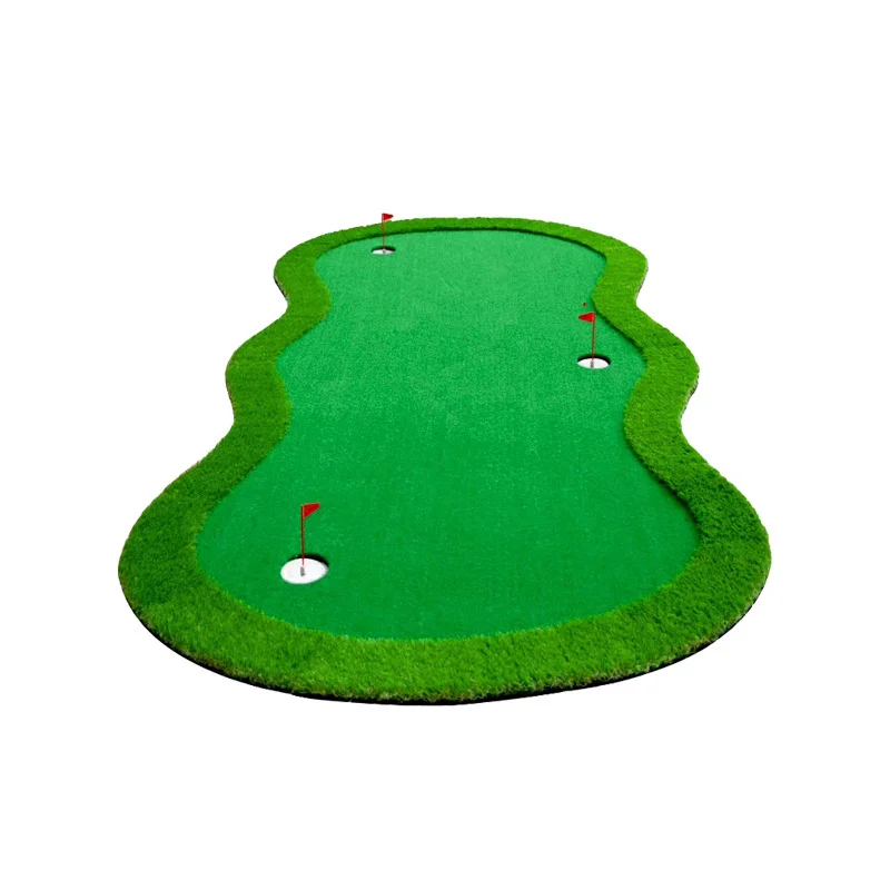 PGM 3 Holes Indoor Golf Putting Green 120x300cm Indoor Outdoor Training Putter Mat Practice Putting Green for Home Use