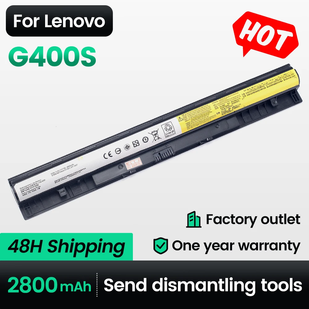 

Keyuan G400S Genuine New L12L4E01/L12L4A02 Battery For Lenovo G405S/G510S series G500S/Z710 laptop battery 2800mah/41wh