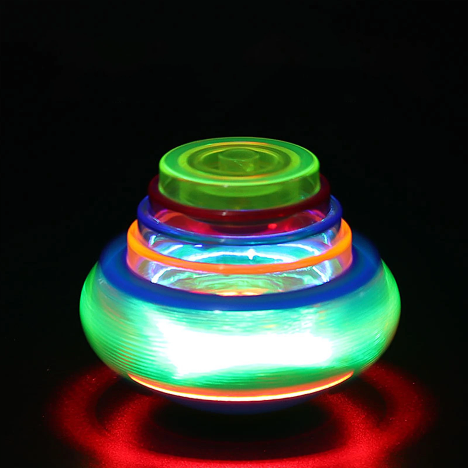 Multicolor Music Gyro Xmas Kids Gift Children Toy Gyroscope Light and Music Flashing Music Gyroscope Top