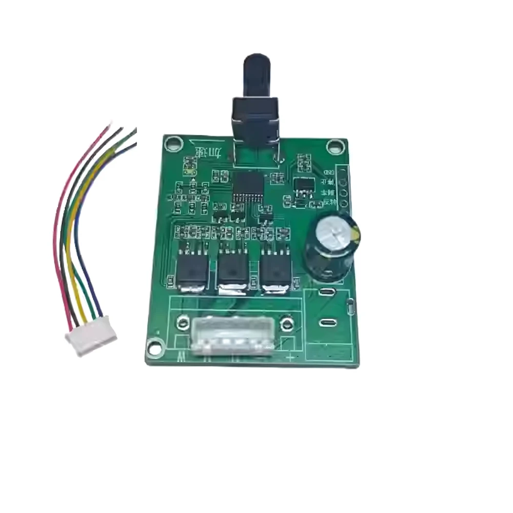 DC5-24V No Hall Three-phase Brushless DC Motor Driver Board 5.0/2.54 Terminal/PWM Type Disk Fan Motor Speed Controller Module