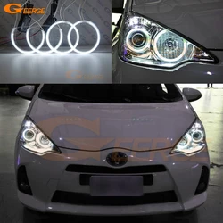 For Toyota Prius C Aqua 2011 2012 2013 2014 Excellent Ultra Bright CCFL Angel Eyes Kit Halo Rings Car Accessories