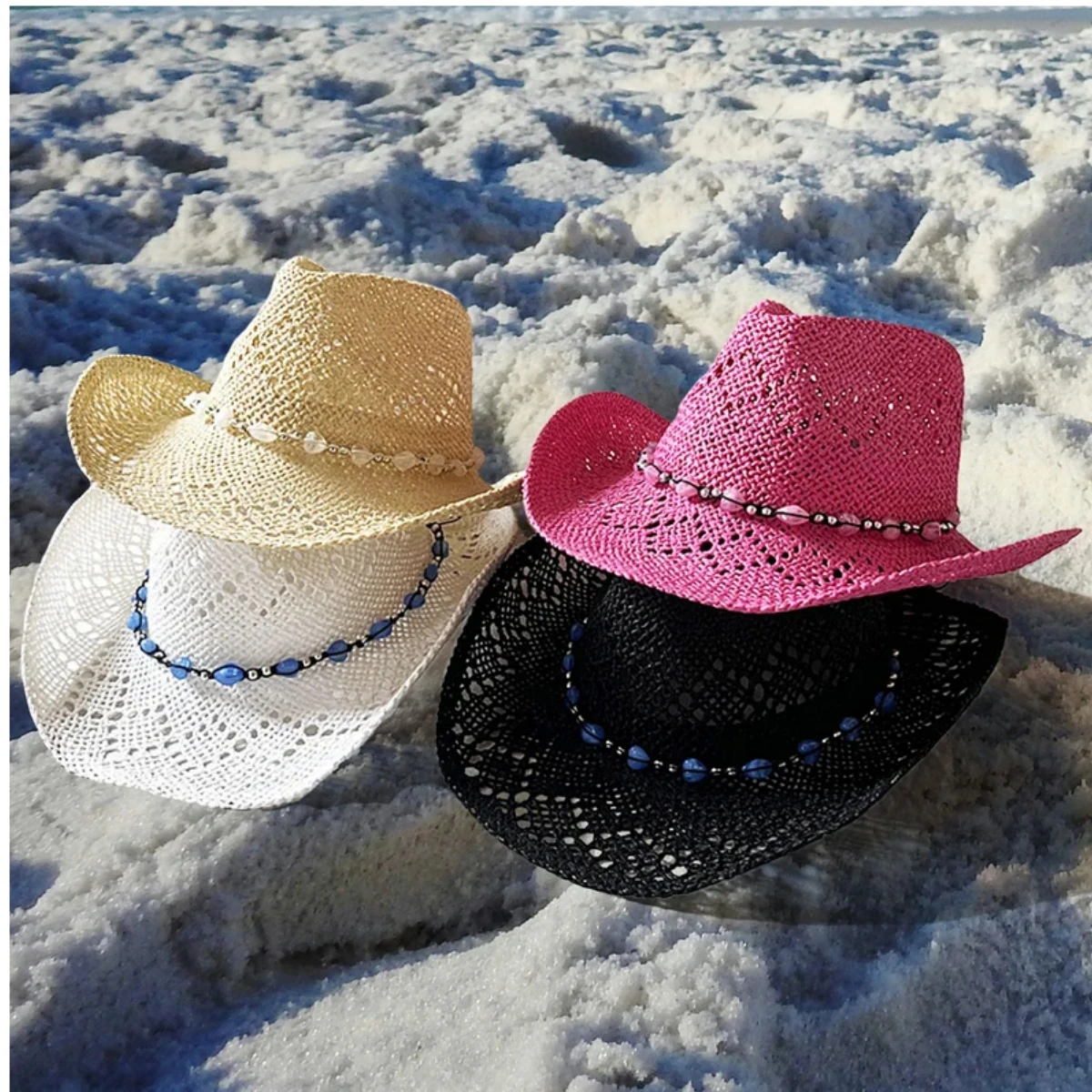 straw cowboy hats handmade sun hats cowgirl hats fro women cowboy hats bohenian beach festival hat summer hats sun hats pink hat