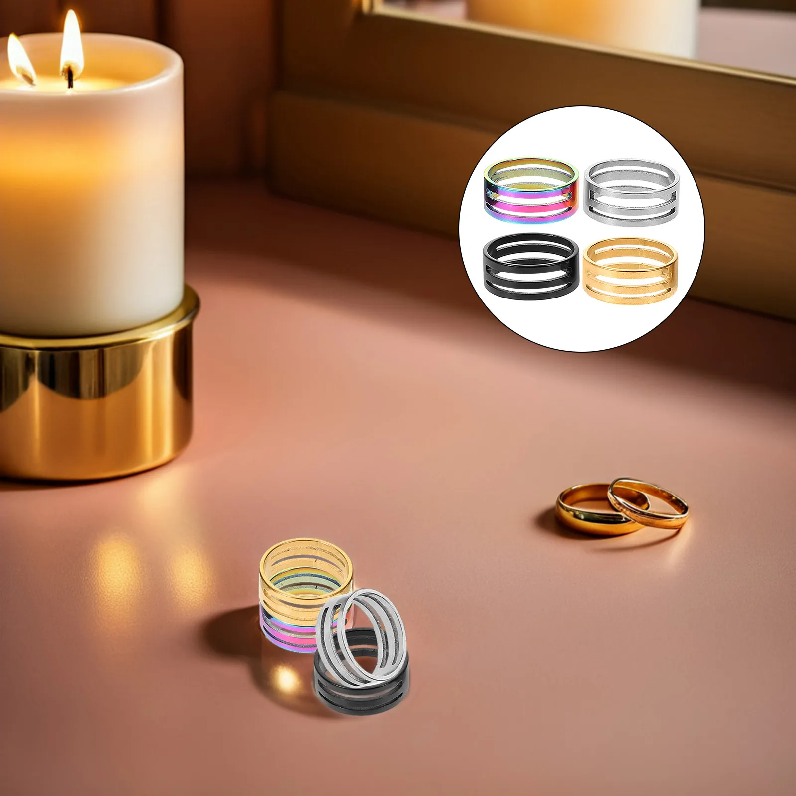 

4Pcs Stainless Steel Jump Ring Opener Tool Jewelry Making Supplies Circle Split Ring Opener for DIY Bracelets Necklaces