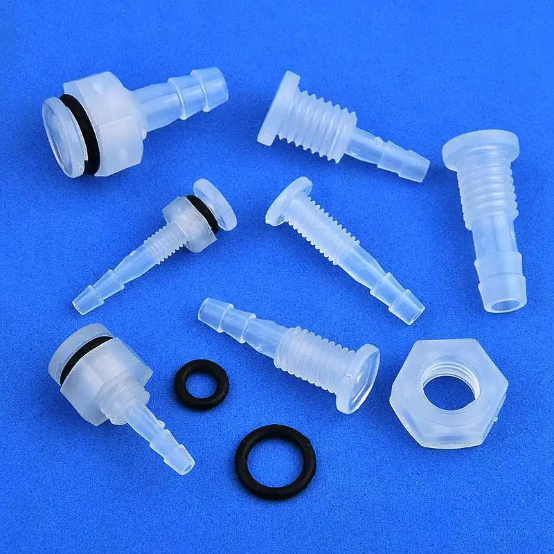 5~100 Pcs Pagoda Direct Connector Half Through Board Straight Through Joint Aquarium Fish Tank Water Pipe Pagoda Hose Adapter