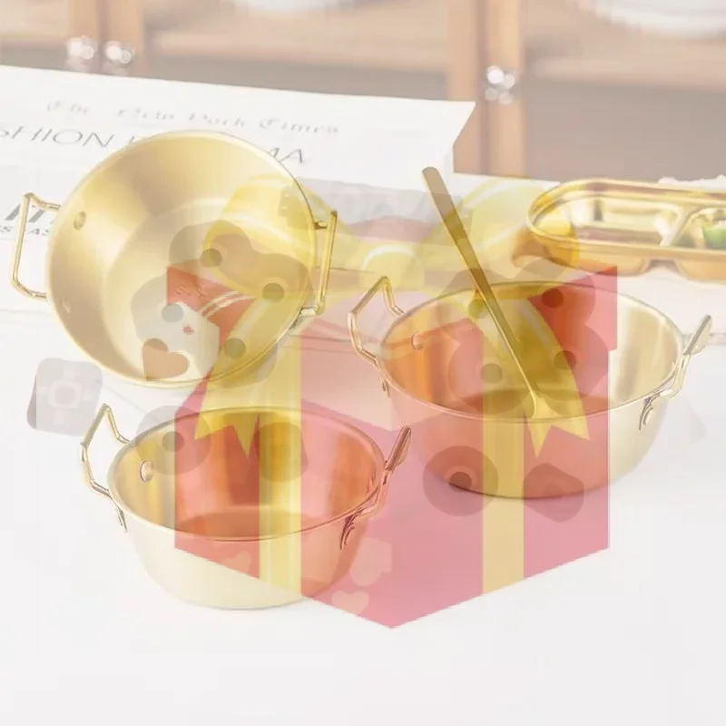 【HG】1pc 304 Stainless Steel Instant Noodle Bowl Korean Rice Wine Bowl With Handle Salad Snack And Fries Bowl
