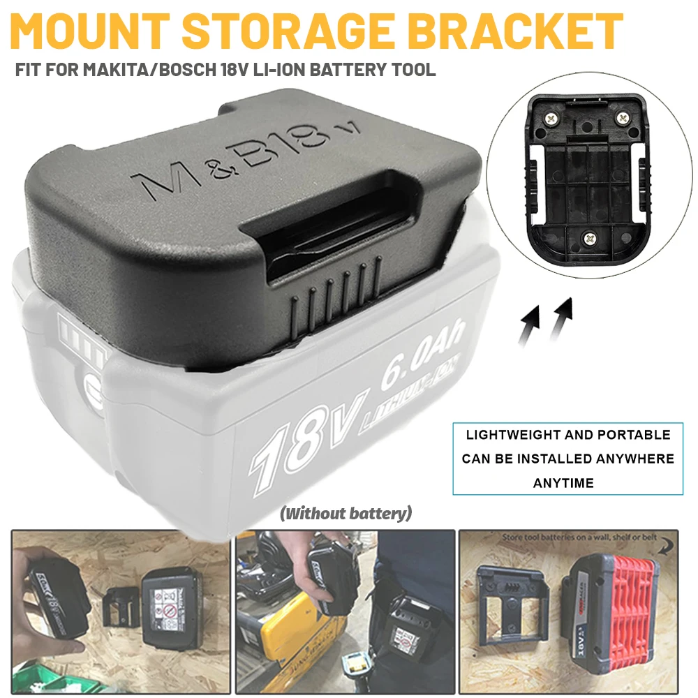Für Makita Für Bosch 18V Batterie Halter Power Batterie Werkzeuge Schnelle Lade Batterie Adapter Halten Regal Rack Lagerung Fall